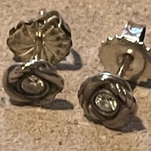 David Yurman Infinity Diamond Stud Earrings